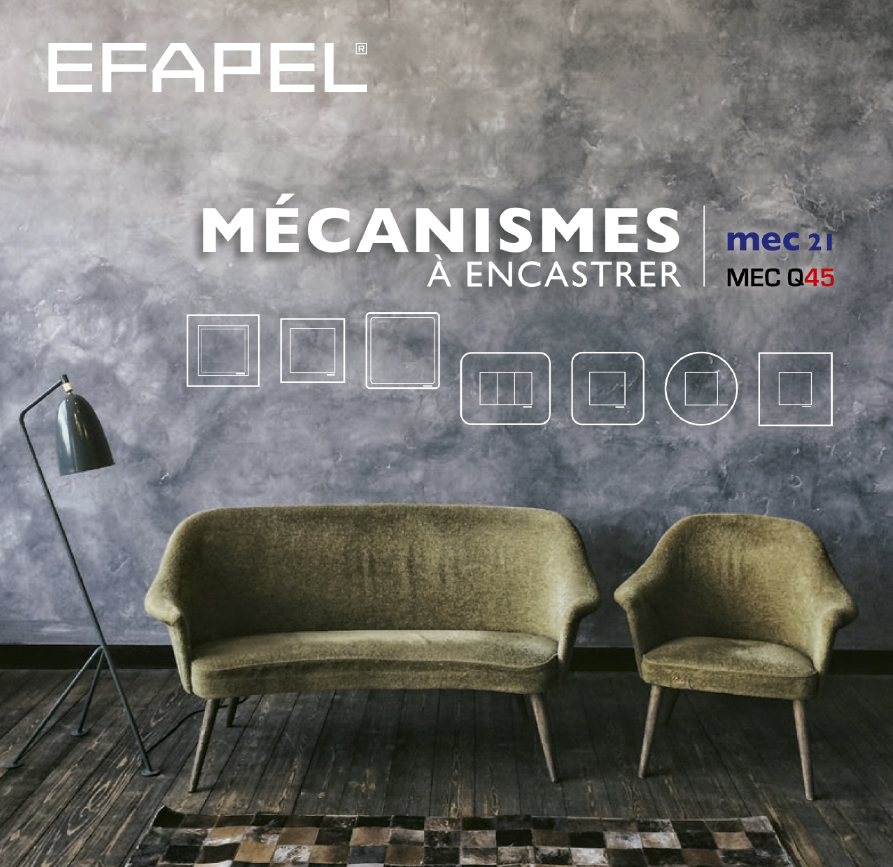 APPAREILLAGE MURAL À ENCASTRER